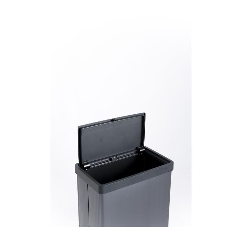 Poubelle sur pieds VERTO CURVER - Ouverture touch - 54 L - Bleu perle