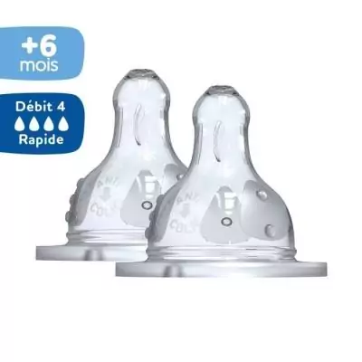 Dodie Biberon Initiation+ Anti-Coliques 3 Vitesses - Pack 2 Tétines