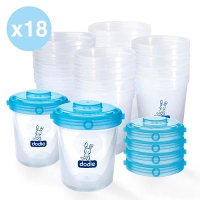 Ensemble pratique de 18 pots repas Dodie pour bébé