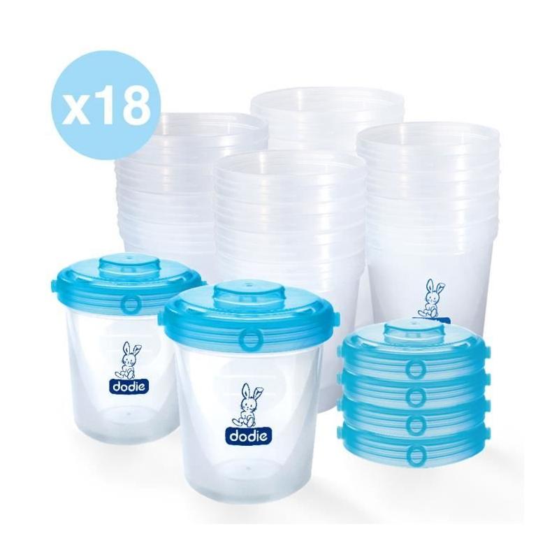 Ensemble pratique de 18 pots repas Dodie pour bébé