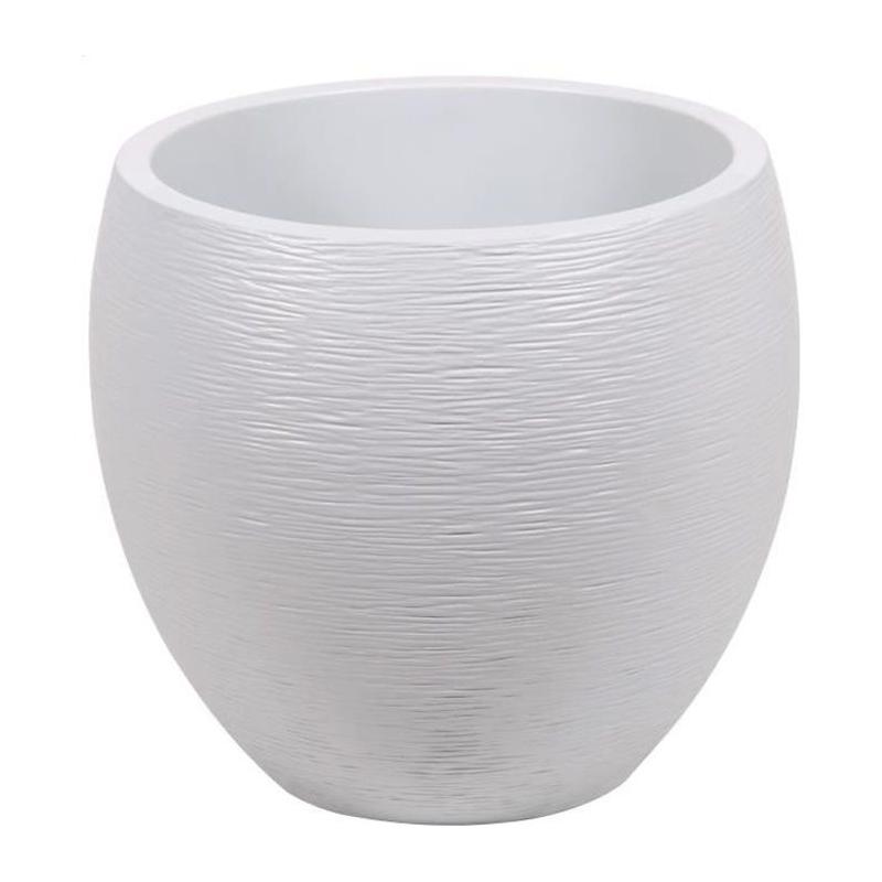 Pot de fleur EDA Graphit Ø50cm - 46L Blanc cérusé