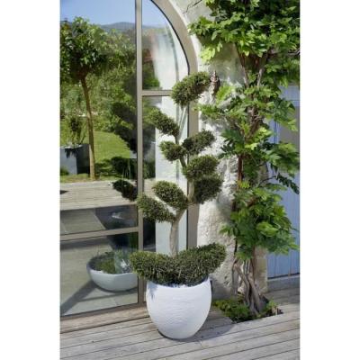 Pot de fleur EDA Graphit Ø50cm - 46L Blanc cérusé