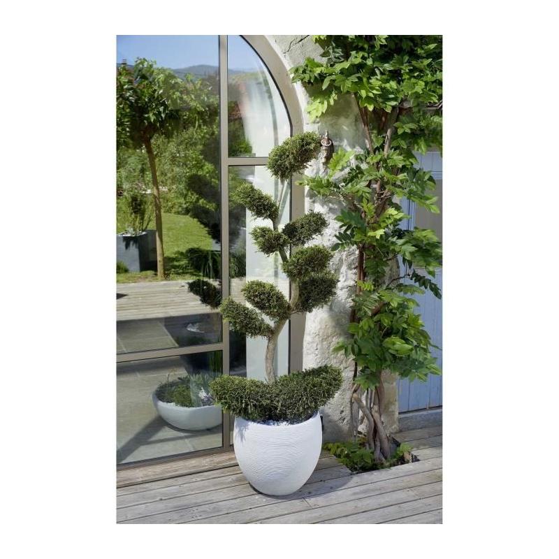 Pot de fleur EDA Graphit Ø50cm - 46L Blanc cérusé