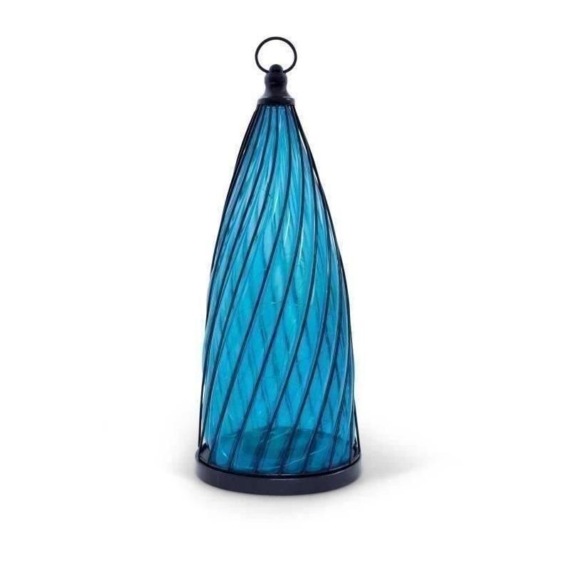 Balise solaire décorative GARDEN ID Blue Dome Ø17 H40 cm - Autonomie 6-8h