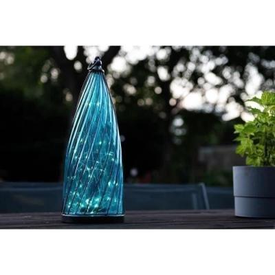 Balise solaire décorative GARDEN ID Blue Dome Ø17 H40 cm - Autonomie 6-8h