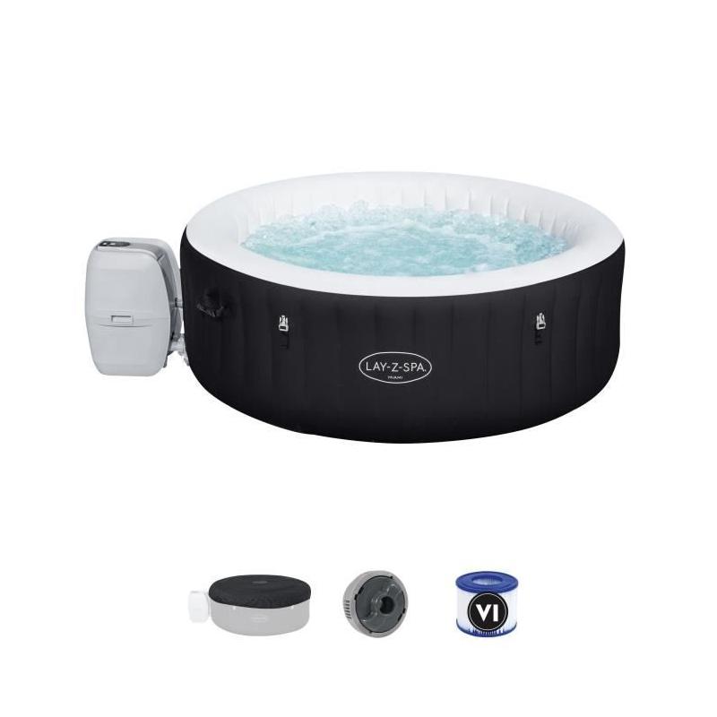 Spa gonflable BESTWAY - Lay-Z-Spa Miami - 120 airjets - 2 à 4 places