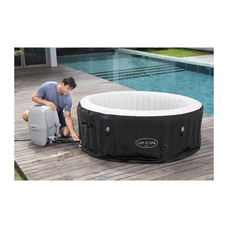 Spa gonflable BESTWAY - Lay-Z-Spa Miami - 120 airjets - 2 à 4 places