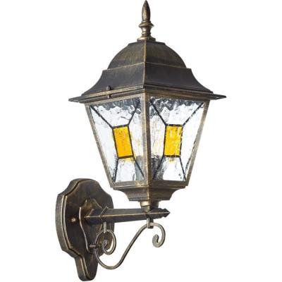 Applique Extérieure Montante BRILLIANT JANEL - Noir Doré - IP44