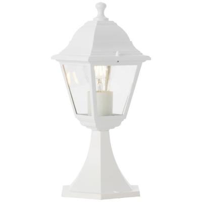 Borne extérieure NISSIE blanc - Éclatant - Métal/verre - IP44 - 1xE27 60W