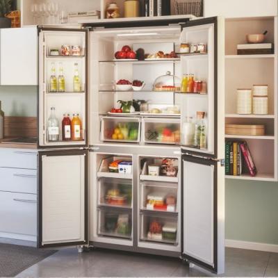 Réfrigérateur multi-portes CANDY CFQQ5T817EPS - 400L - No Frost - Classe E - Argent - Spacieux et Performant
