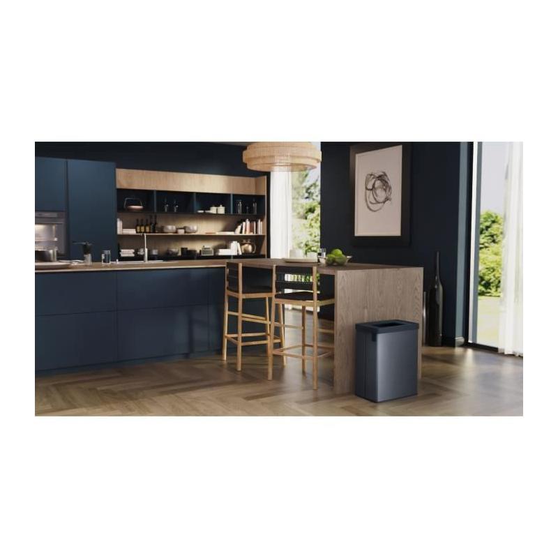 Poubelle de tri VERTO CURVER 54L Bleu perle - Organisation impeccable