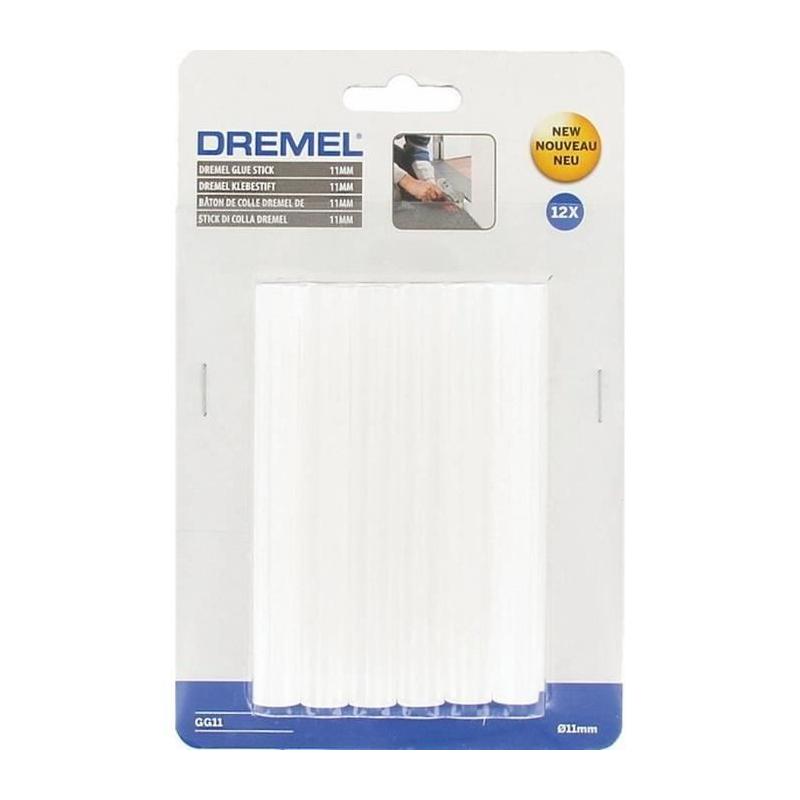 Lot de 12 bâtons de Colle Universelle DREMEL GG11 - Diam. 11mm