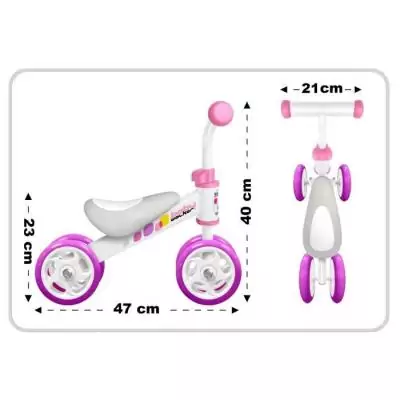 Draisienne bébé fille avec contrôle de glissement