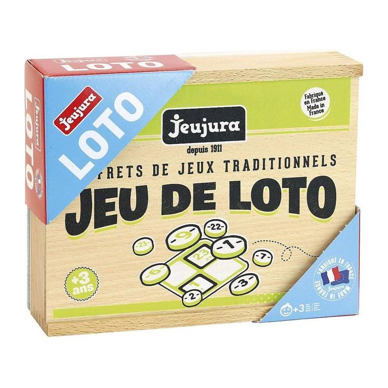 JEUJURA - Jeu De Loto en Bois - 48 Cartes - A partir de 3 ans
