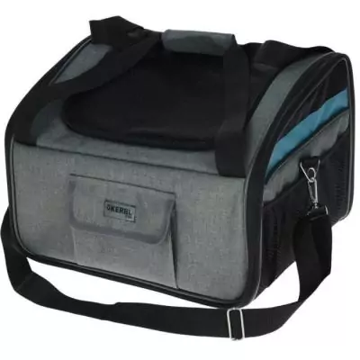 Sac de transport pour voiture - KERBL - Vacances - Gris/Bleu - 44x35x30 cm
