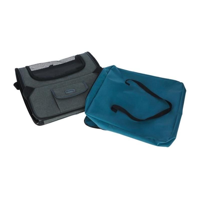 Sac de transport pour voiture - KERBL - Vacances - Gris/Bleu - 44x35x30 cm