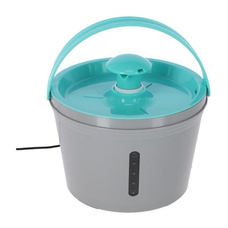 Fontaine à eau KERBL - 1,6 l - Gris/bleu - Pratique et design