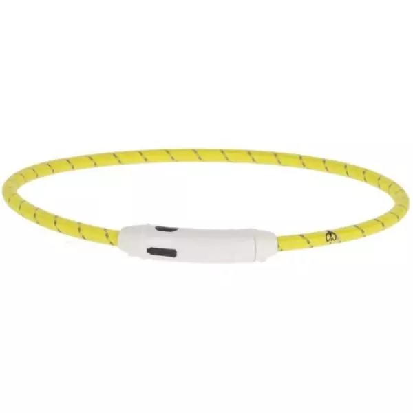 Collier LED - KERBL - Maxi Safe - Jaune - 65 cm x 10 mm