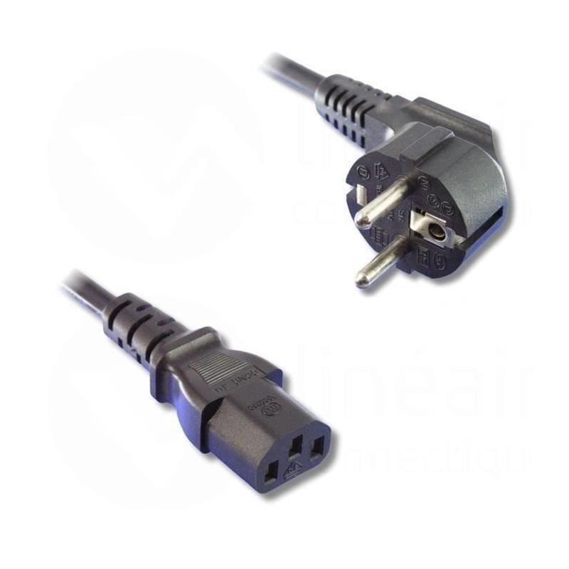 Câble d'alimentation 2P+T 1,20m - Compact et pratique
