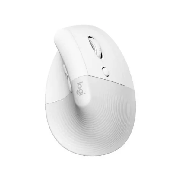 Souris - Sans Fil - Logitech - Lift Ergonomique Verticale - Blanc - Droitier - Pour Mac