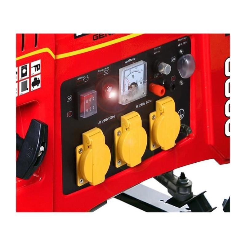 MECAFER Groupe électrogène essence MF3800 - Puissant 3000W