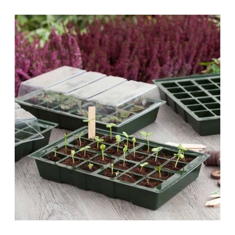 Pack de 4 terrines en plastique souple pour mini serre de culture - NATURE
