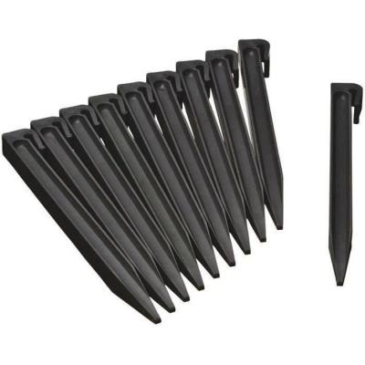 Ancres pour bordure de jardin en polyéthylène recyclé - NATURE - Noir