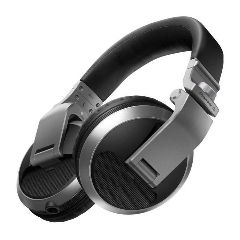 Casque DJ filaire PIONEER DJ HDJ X5 - Argent - Qualité sonore exceptionnelle