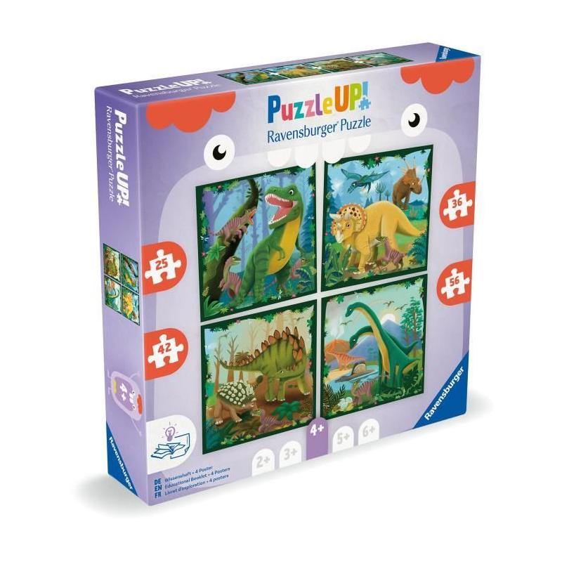 Puzzle UP! Les dinosaures - Pour les petits dès 4 ans
