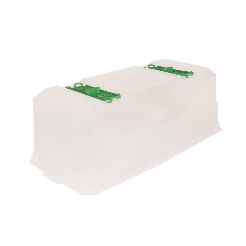 Pot de fleur RIVIERA Couvercle Iziserre 80 - Translucide - 80x37x29 cm