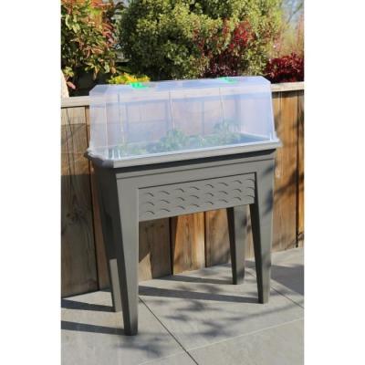 Pot de fleur RIVIERA Couvercle Iziserre 80 - Translucide - 80x37x29 cm