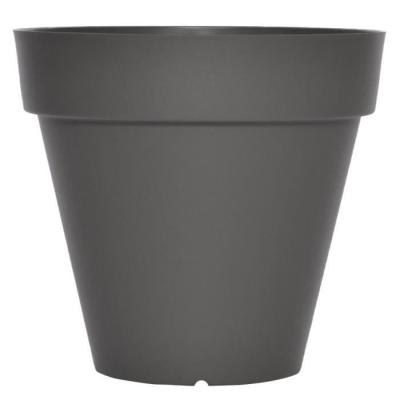 Jardinière Soleilla Rond 50 Gris - Dimensions: 49x49x47 cm