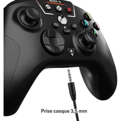Manette de jeu filaire TURTLE BEACH - Noir | Contrôleur REACT-R