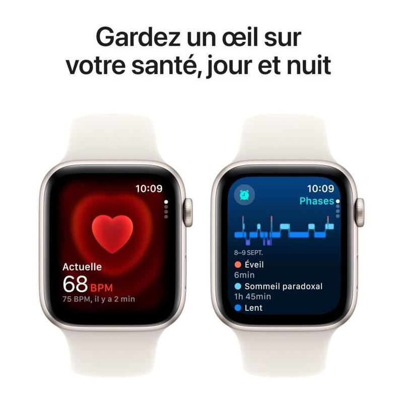 Apple Watch SE GPS + Cellular 44mm Starlight Aluminium - Sport Band M/L