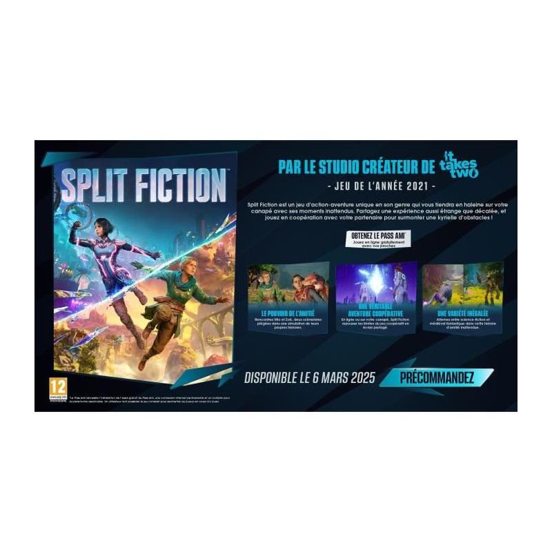 Découvrez Split Fiction - Jeu PS5 compact et captivant