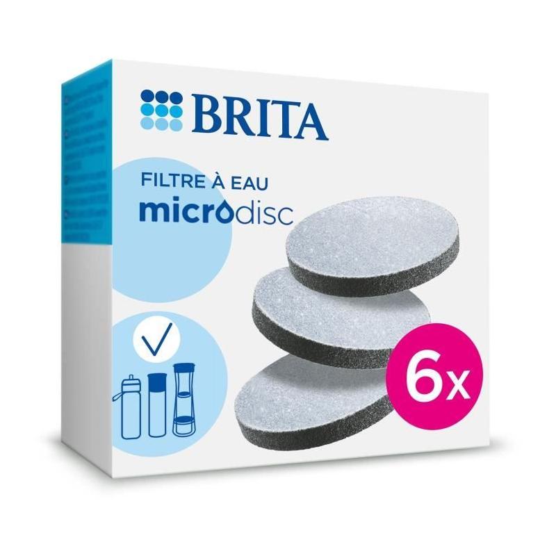 Cartouches filtre à eau Brita pack 6 MicroDisc - Filtre pour carafe filtrante