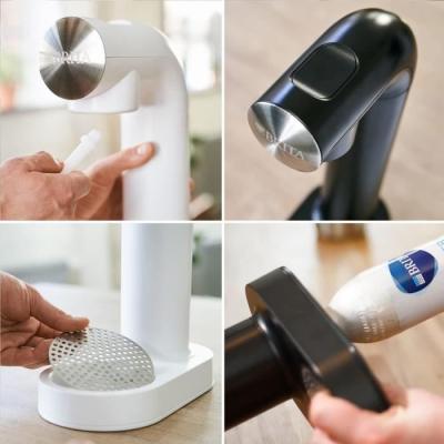 Machine à eau pétillante BRITA sodaONE - Design noir, 1L & cylindre CO2