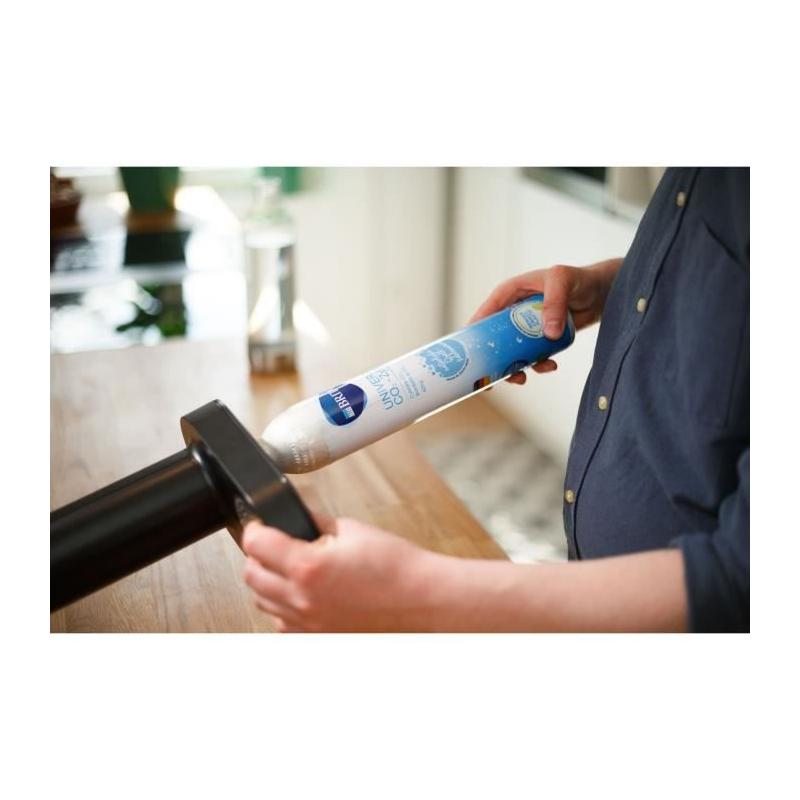 Machine à eau pétillante BRITA sodaONE - Design noir, 1L & cylindre CO2