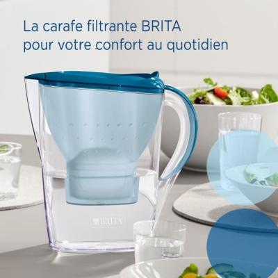 Carafe filtrante BRITA Marella bleue 2,4L - MAXTRA PRO inclus