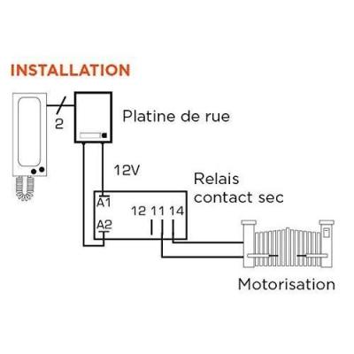 Relais Contact sec 12V SCS SENTINEL - Compact et pratique