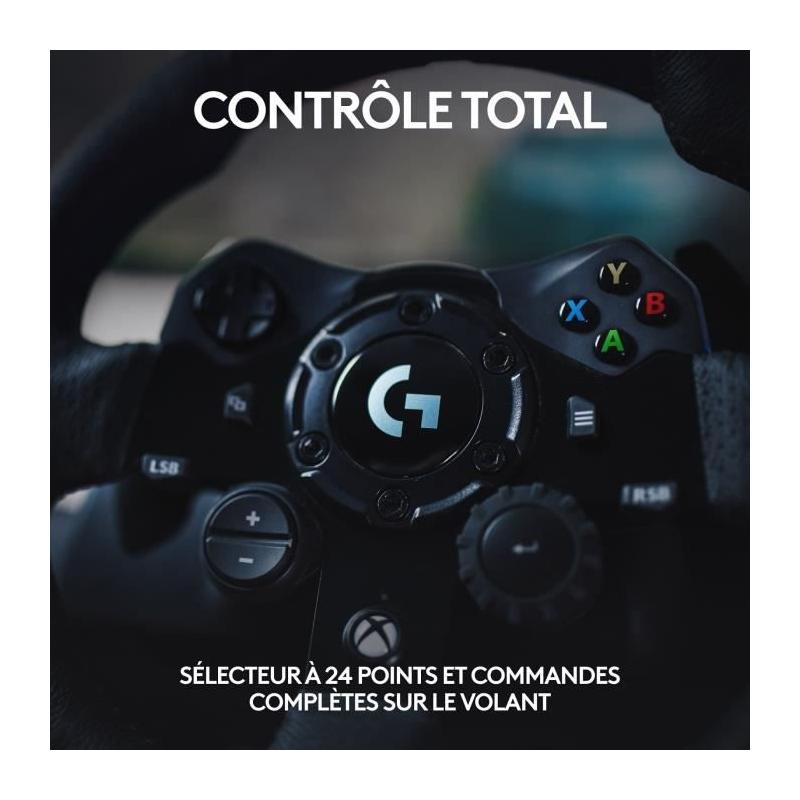 Volant de course et pédales G923 - Logitech G - Xbox/PC - Compact & performant