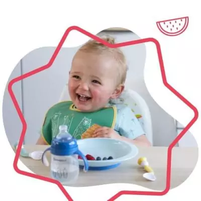 Lot de 3 assiettes bébé incassables et antidérapantes, parfaites pour le micro-ondes