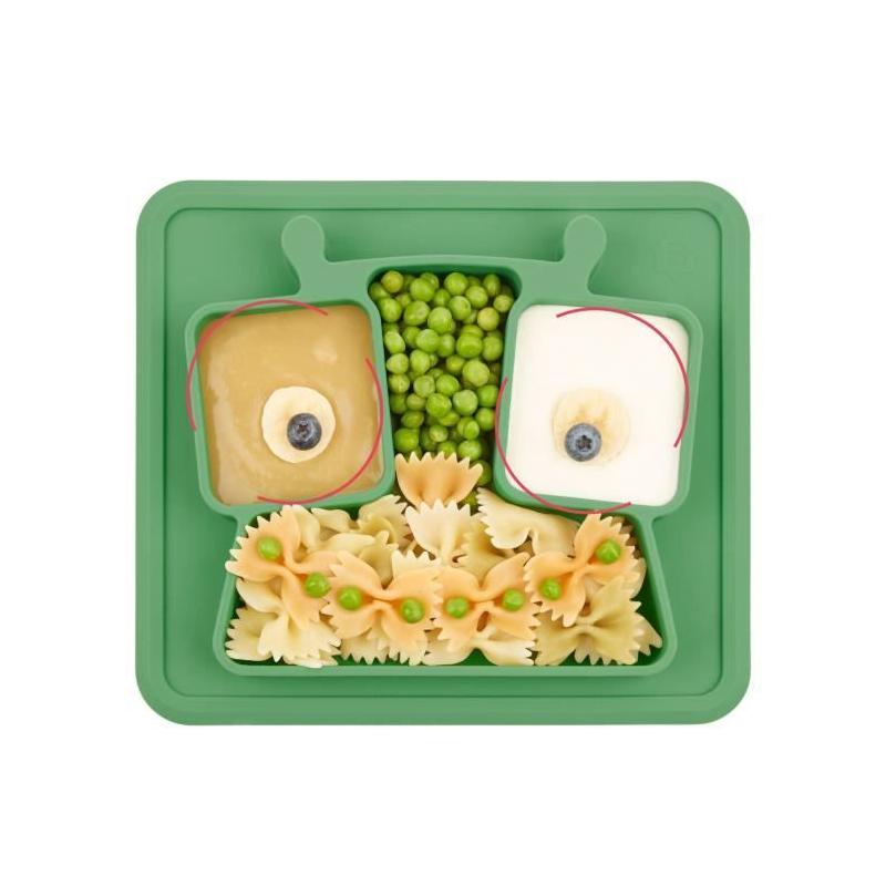 Assiette compartiments anti-dérapante 4m+ - Pratique et sécuritaire
