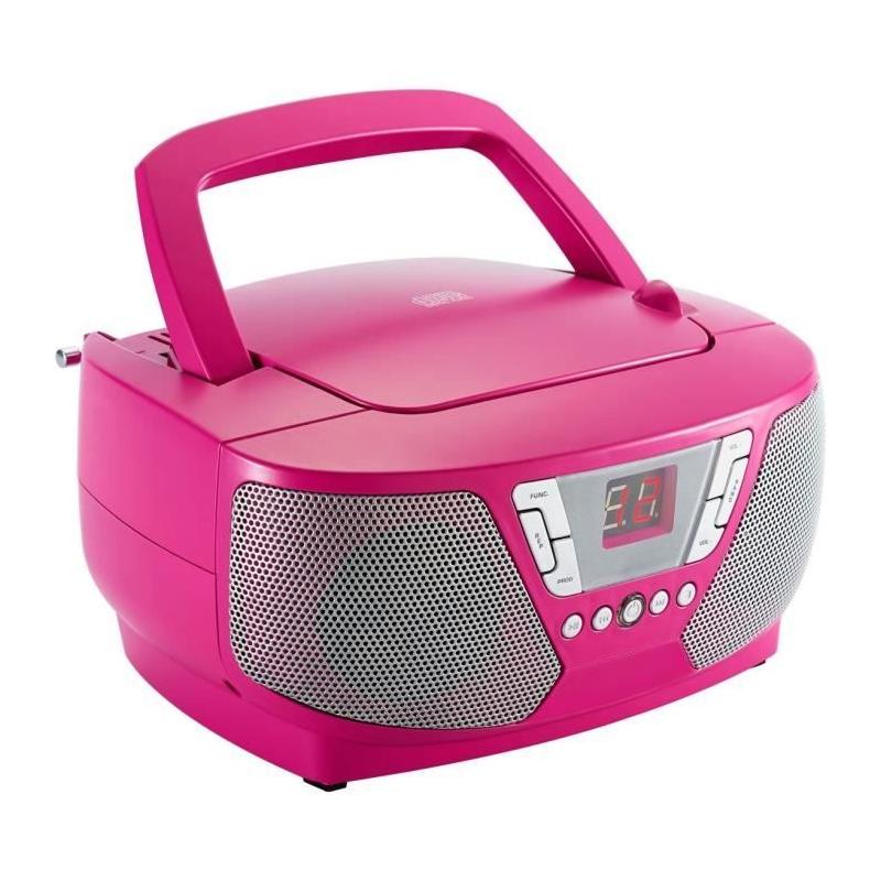 Lecteur CD Portable Rose avec Stickers - BIGBEN INTERACTIVE - CD60RSSTICK