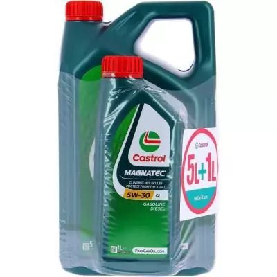 Huile Moteur CASTROL MAGNATEC 5W-30 C2 5L+1L - Performances exceptionnelles