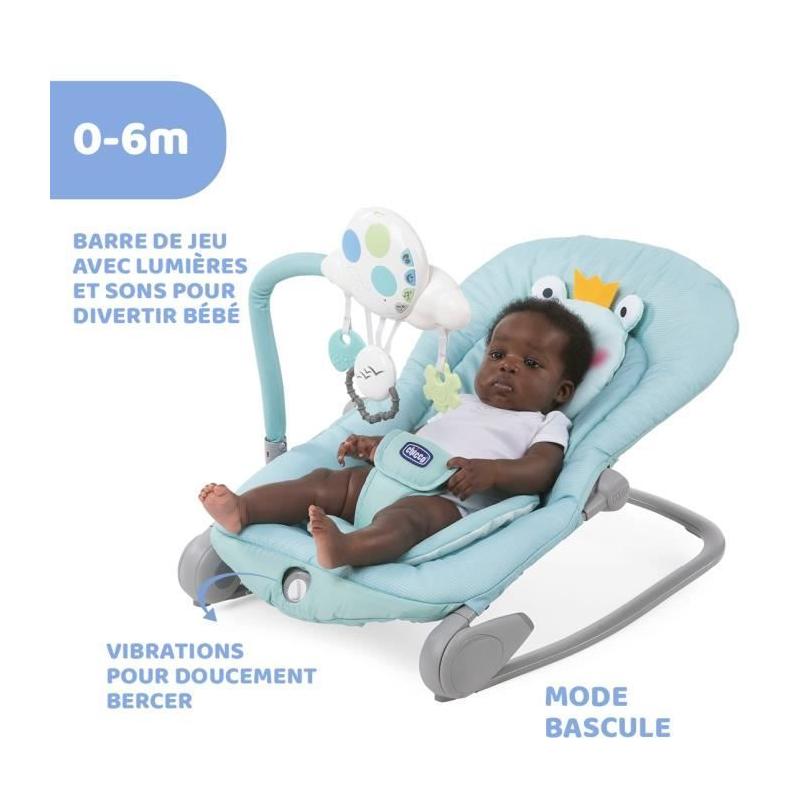 Transat Chicco Balloon Froggy - Confortable et ludique!