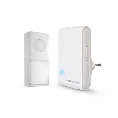 Sonnette sans fil EcoBell 100 - 25 mélodies - Portée 100m - Blanc