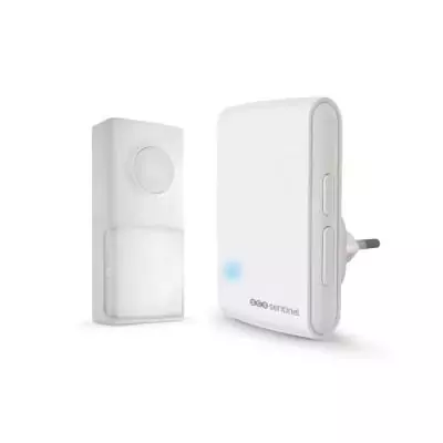 Sonnette sans fil EcoBell 100 - 25 mélodies - Portée 100m - Blanc