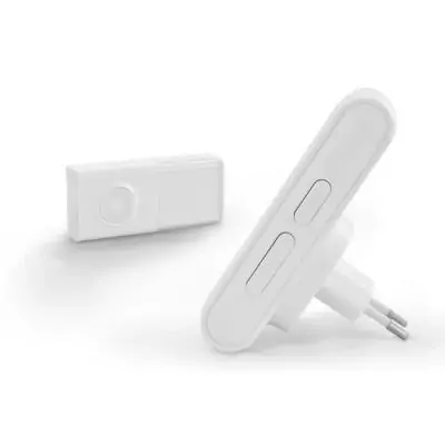 Sonnette sans fil EcoBell 100 - 25 mélodies - Portée 100m - Blanc