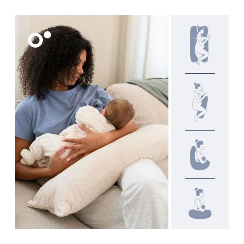 Coussin de Grossesse et d'Allaitement Maxxy XXL - Confort Ultra - Beige
